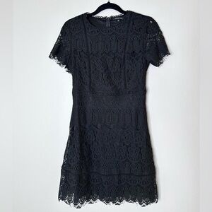 Elegant Black Lace Dress